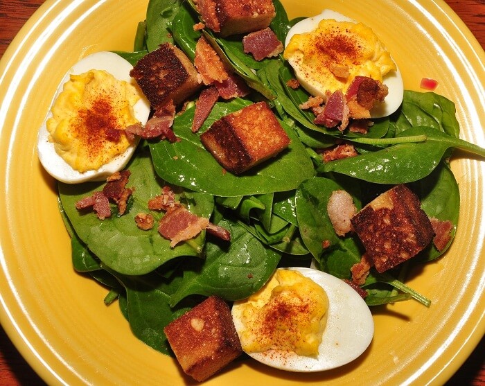 Wilted Spinach And Almond Salad Wilted Spinach And Almond Salad