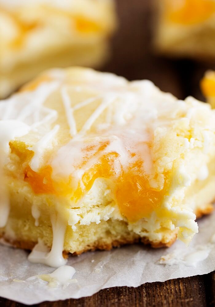 Peach Cream Bars