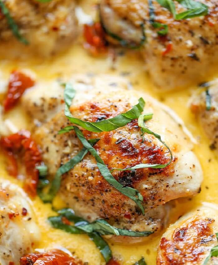 Chicken With Sun-Dried Tomato Cream Sauce Chicken With Sun-Dried Tomato Cream Sauce
