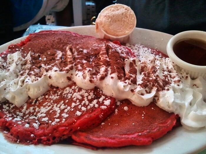 Red Velvet Pancakes