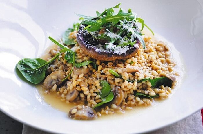 Barley Mushroom Risotto