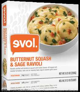 Evol Butternut Squash & Sage Ravioli Evol Butternut Squash & Sage Ravioli