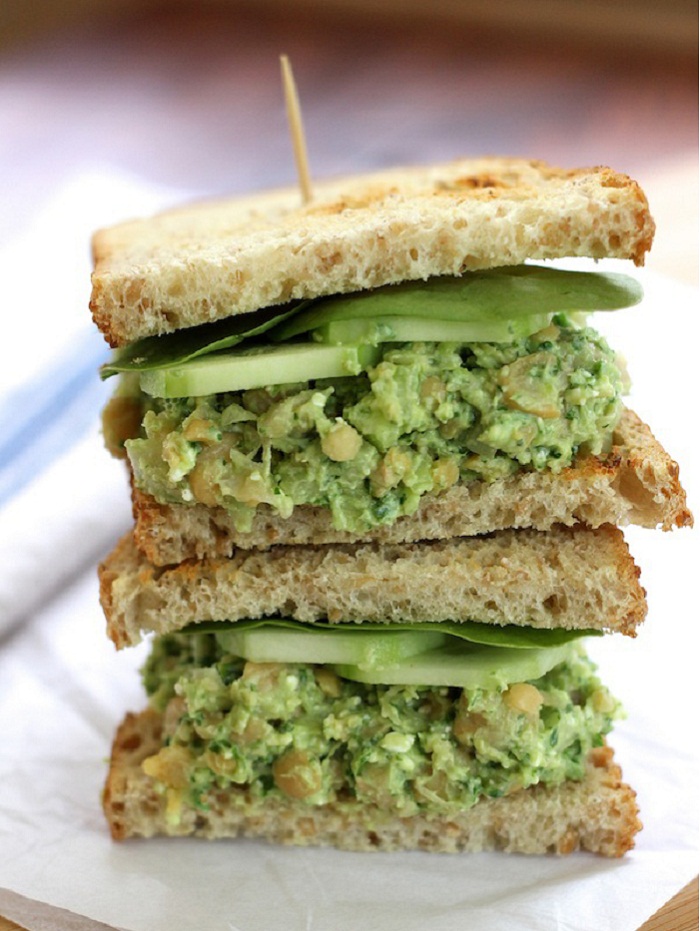 White Bean And Avocado Sandwich
