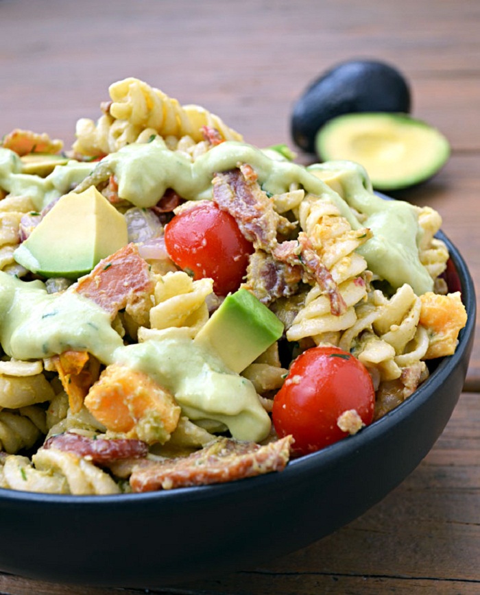 Bacon, Avocado, And Macaroni Salad