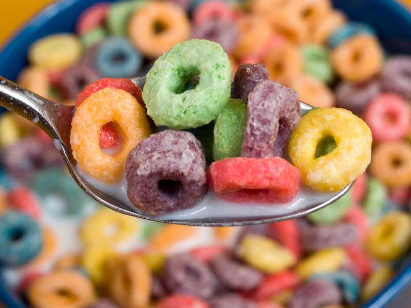 Cereals - Percent of Sugar: 56.2% Cereals - Percent of Sugar: 56.2%