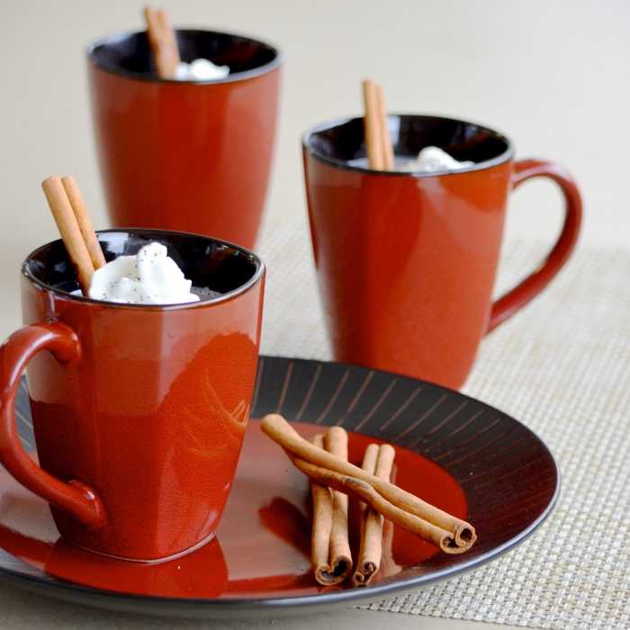 Cinnamon Sticks in hot chocolate