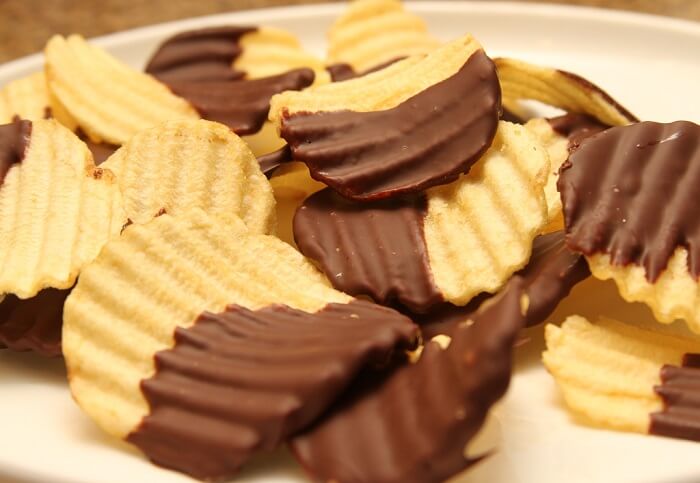 Chips Dipped In Chocolate