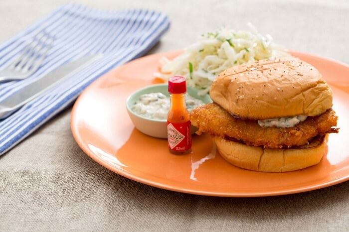 Toasted Crispy Buttered Fish Sandwich Toasted Crispy Buttered Fish Sandwich
