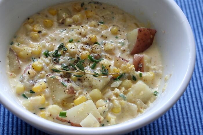 Creamy Corn With Onion And Chives Creamy Corn With Onion And Chives