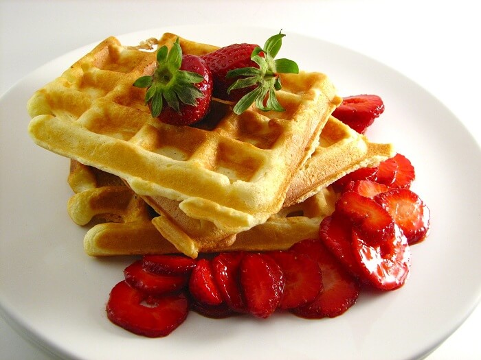 Strawberry Waffles Strawberry Waffles