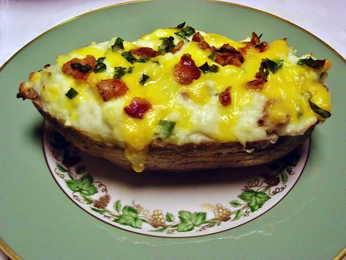 Doubly Baked Potato Spinach Goodness Doubly Baked Potato Spinach Goodness