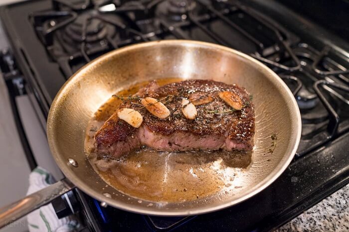 Rib Eye Steaks Basted in Butter Rib Eye Steaks Basted in Butter