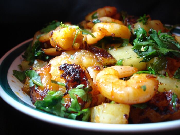 Garlic Ginger Prawn Stir Fry