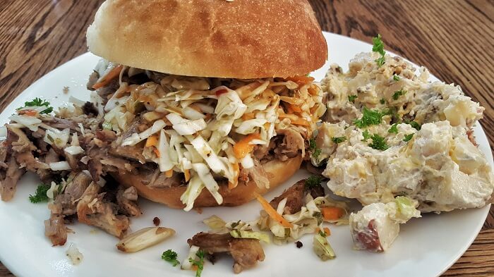 Roasted Pork With Crunchy Slaw Sandwich