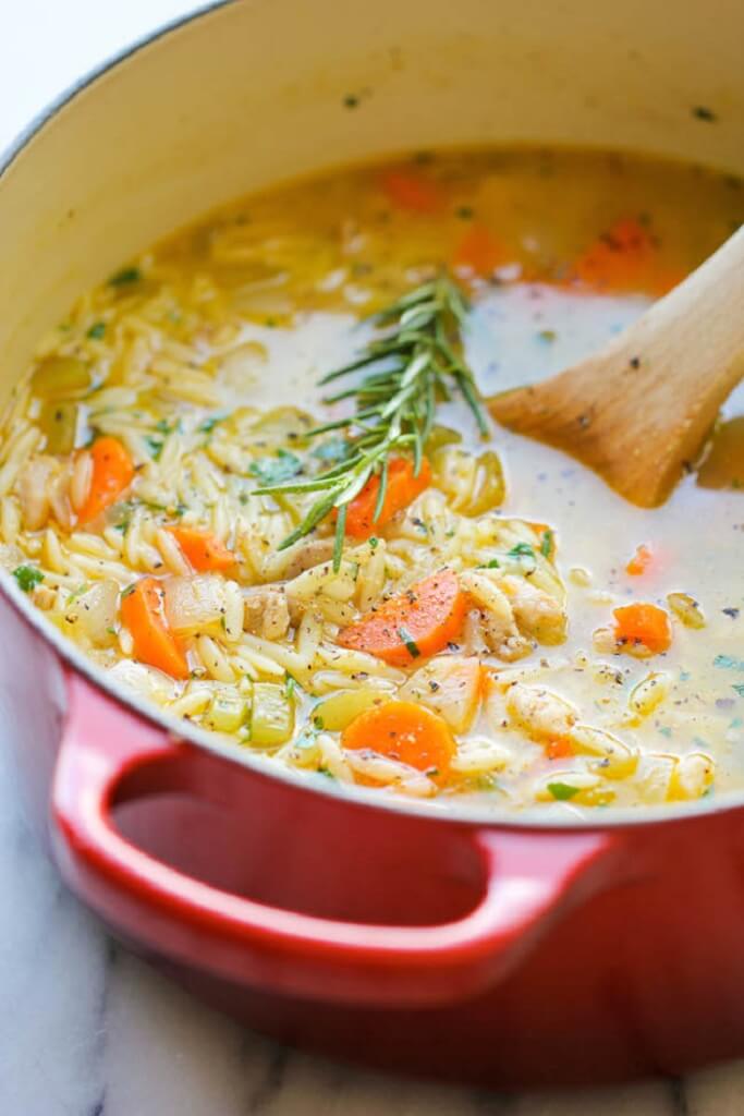 Chicken-Rice Ginger Lemon Soup Chicken-Rice Ginger Lemon Soup