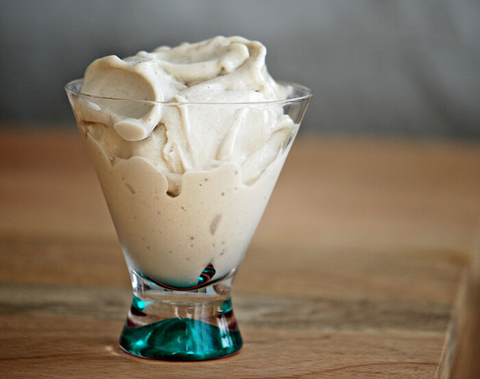 Coffee Drenched In Ice Cream With Peanuts And Banana Coffee Drenched In Ice Cream With Peanuts And Banana