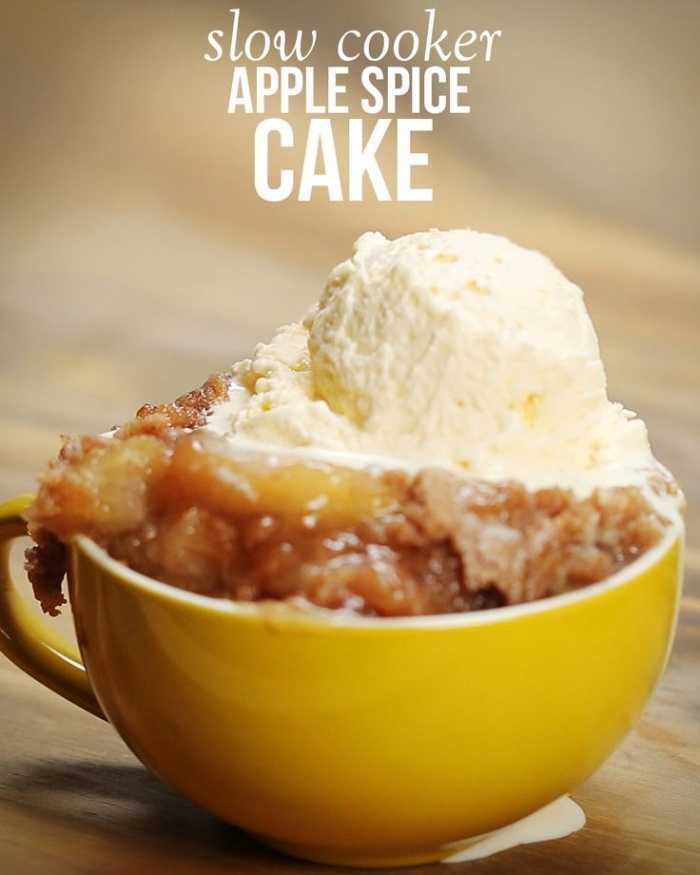 Slow Cooker Apple Spice Cake Slow Cooker Apple Spice Cake