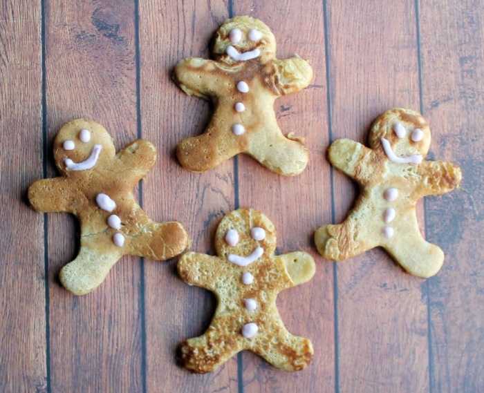 Gingerbread Man Pancakes