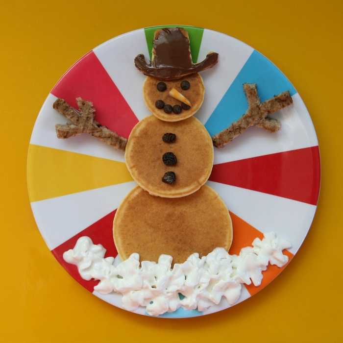 Snowman Pancakes