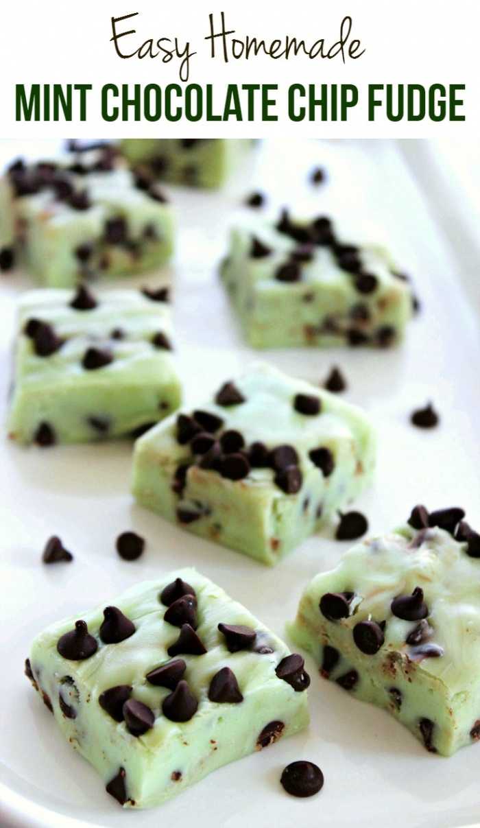 Mint Chocolate Chip Fudge