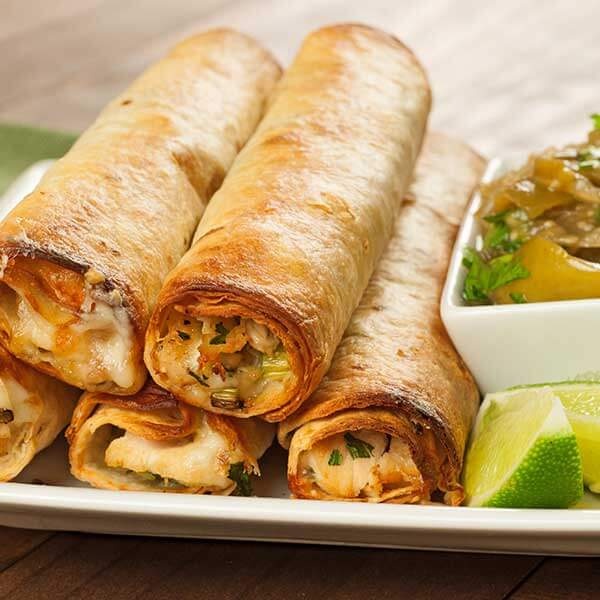 Baked Chicken Flautas