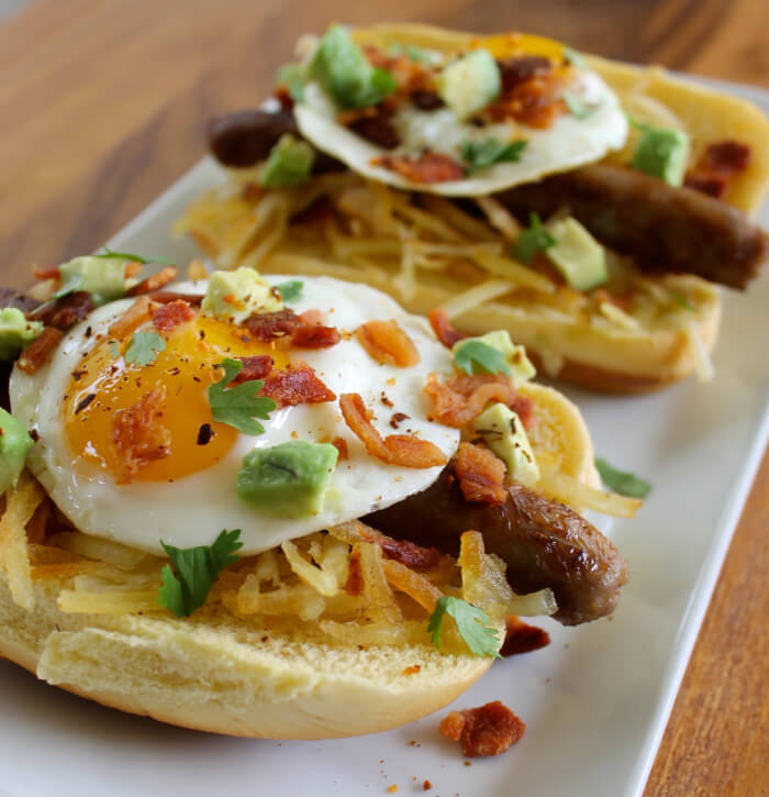 Egg on Hotdog