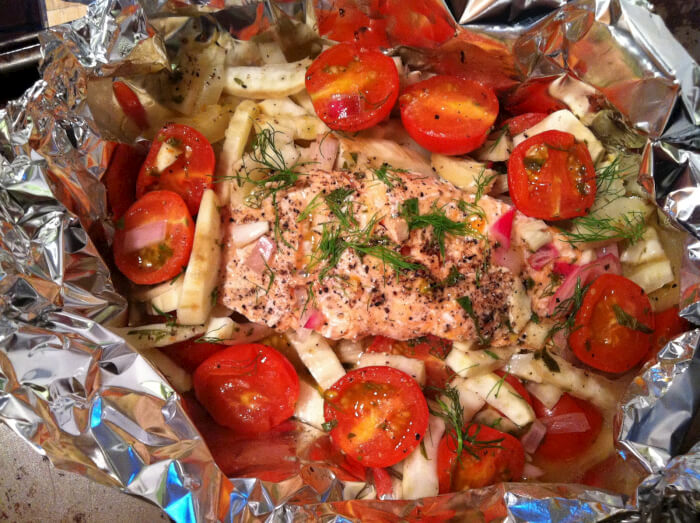 Foil Baked Salmon
