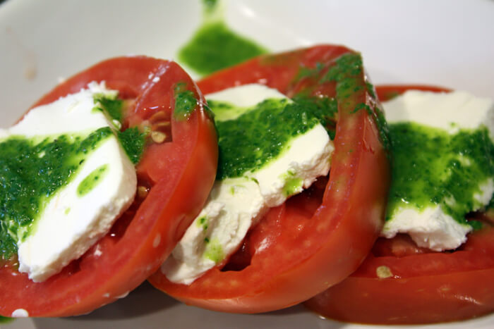 Cherry Tomatoes & Goat Cheese