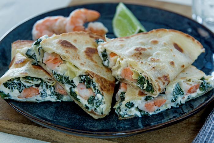 Spinach Artichoke Quesadilla
