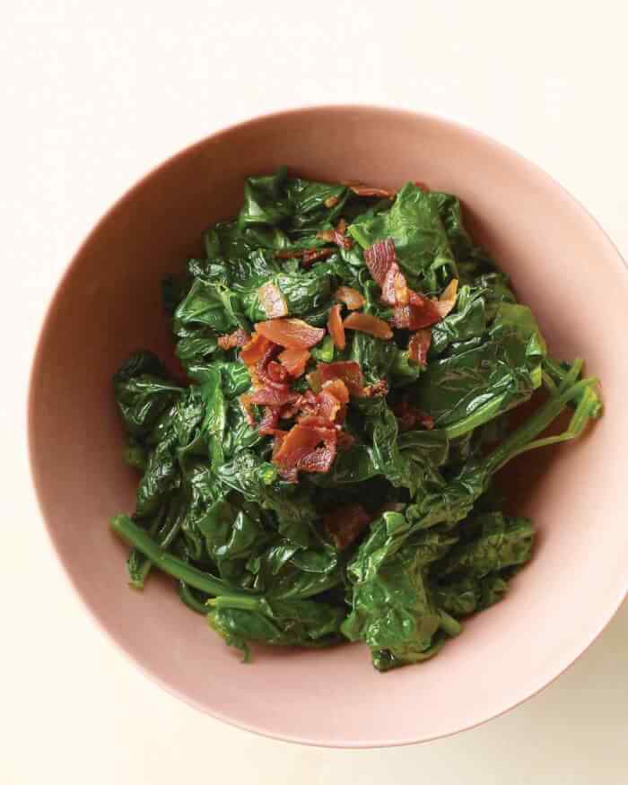 Spinach With Pancetta