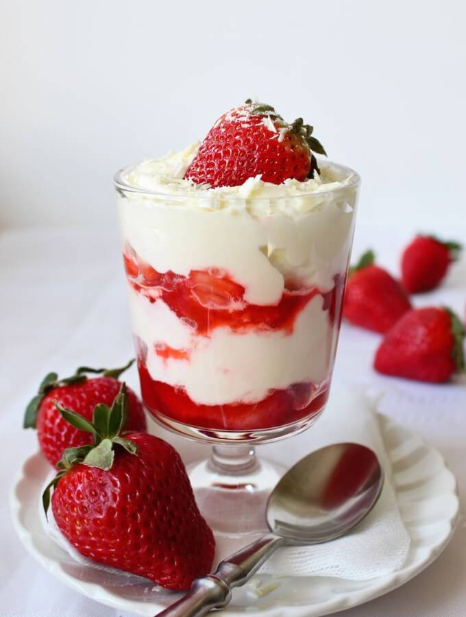 Lemon Strawberry Mousse