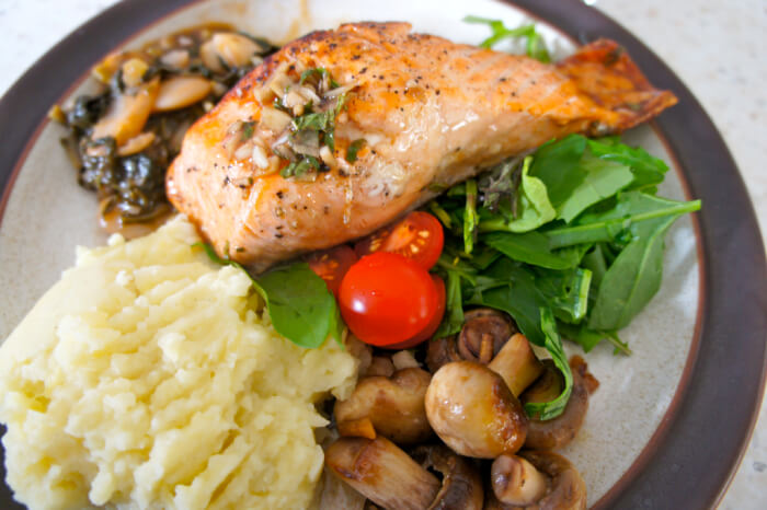 Salmon With Bok Choy & Apples Salmon With Bok Choy & Apples