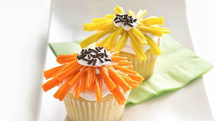 Spring Flowers Cupcake