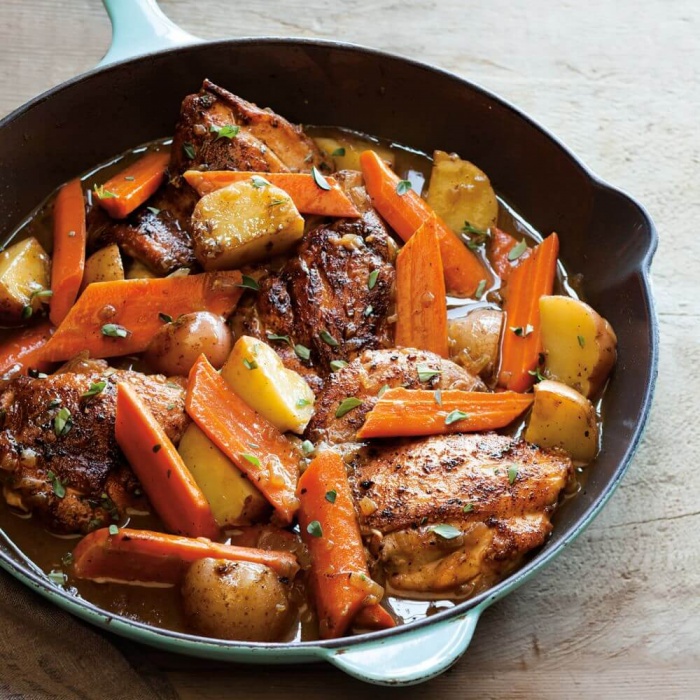 Chicken With Potatoes and Carrots