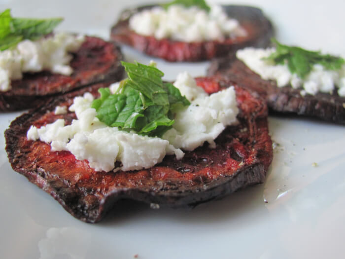 Beet Yogurt Chips With Curried Yogurt