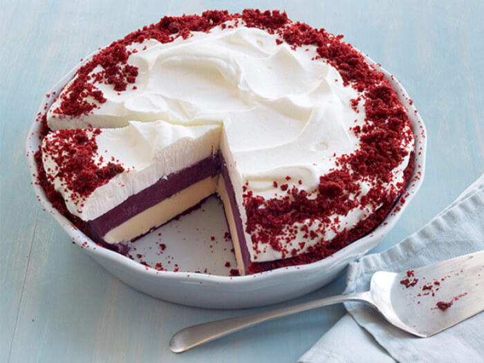 Red Velvet Ice Cream Pie