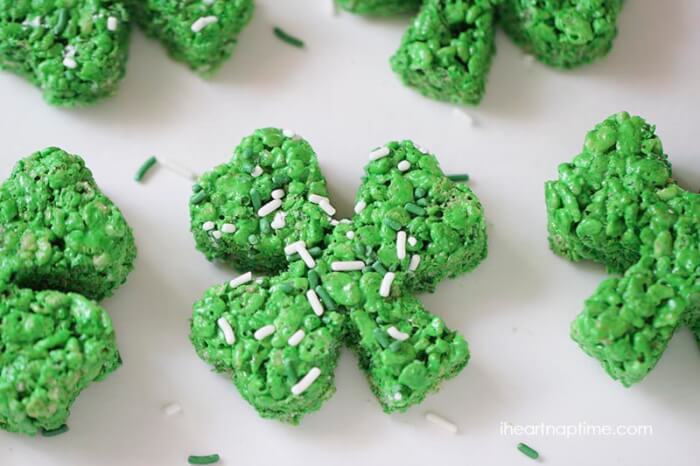 Shamrock Rice Krispie Treats